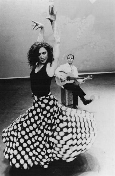 Anita  & Ramon playing flamenco guitar and dancing